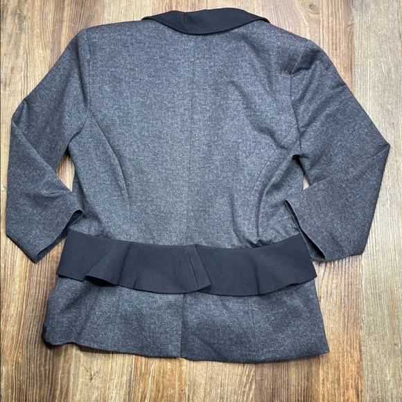 Anthropologie Cartonnier Gray Blazer Jacket Size 8 - Picture 8 of 11